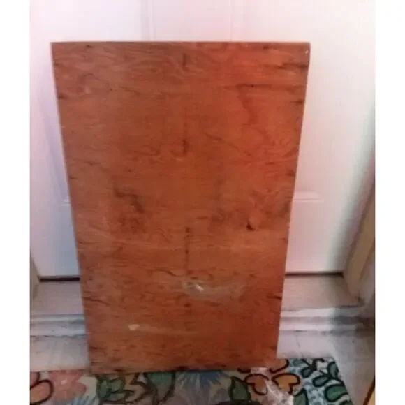 Vintage MCM Wood Shelf Storage Cabinet 25"x 16"x 2.5"